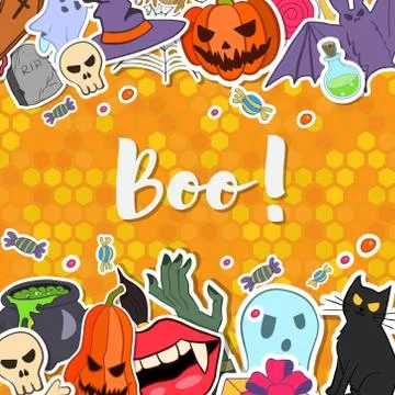 Vector Halloween background Stock Illustration