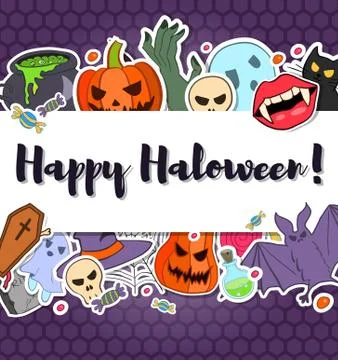 Vector Halloween background Stock Illustration