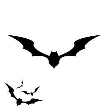 Vector halloween bat icon Illustrazione stock