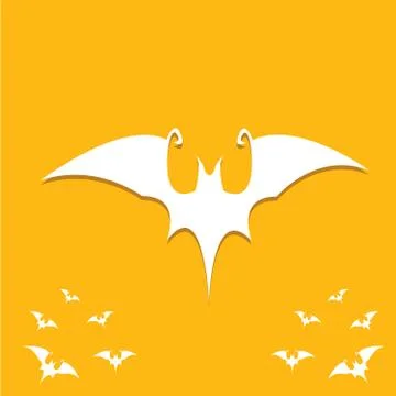 Vector halloween bat icon 스톡 일러스트