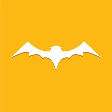 Vector halloween bat icon Stock Illustration