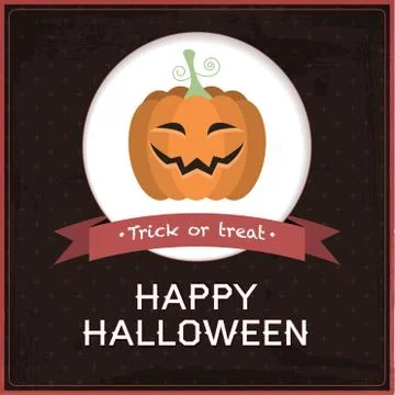 Vector Halloween card Stock Illustration