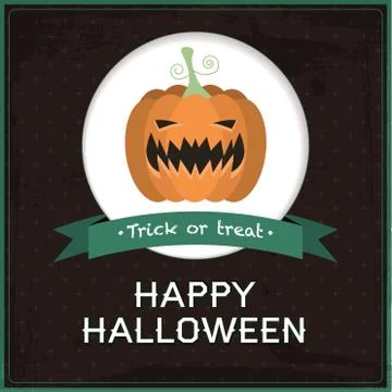 Vector Halloween card Stock Illustration