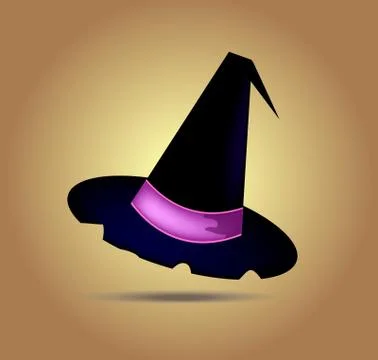 Vector halloween hat Stock Illustration