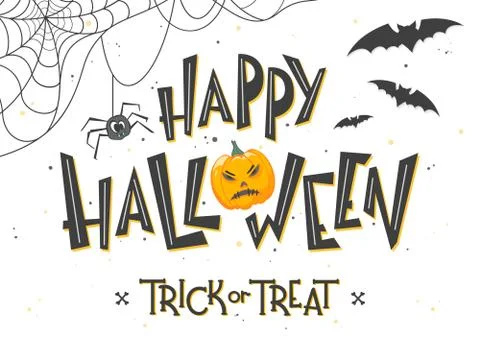 Vector Halloween illustration Stock Illustration