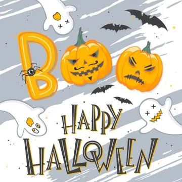Vector Halloween illustration Stock Illustration