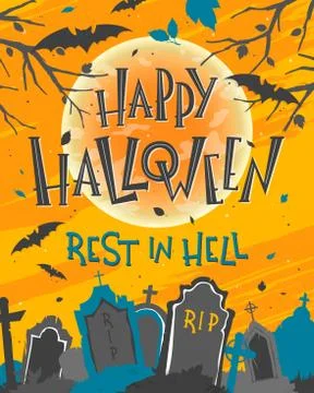 Vector Halloween illustration Stock Illustration