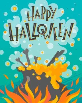 Vector Halloween illustration Stock Illustration