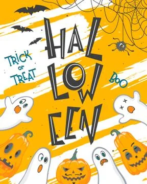 Vector Halloween illustration Stock Illustration
