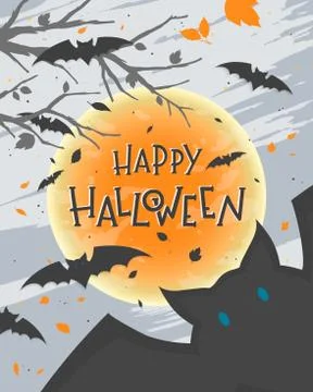 Vector Halloween illustration Stock Illustration