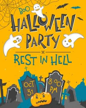 Vector Halloween illustration Stock Illustration
