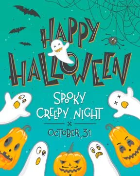 Vector Halloween illustration Stock Illustration