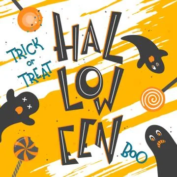 Vector Halloween illustration Stock Illustration