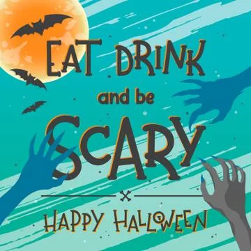 Vector Halloween illustration Stock Illustration