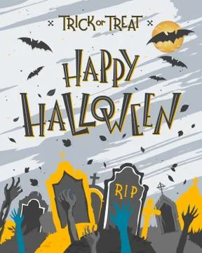 Vector Halloween illustration Stock Illustration