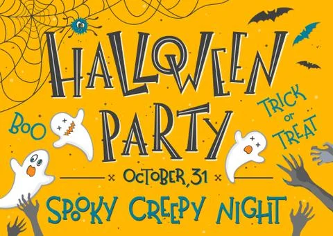 Vector Halloween illustration Stock Illustration