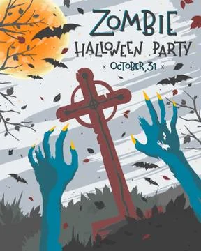 Vector Halloween illustration Stock Illustration