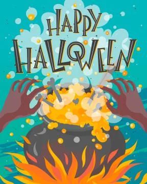 Vector Halloween illustration Stock Illustration