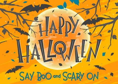 Vector Halloween illustration Stock Illustration