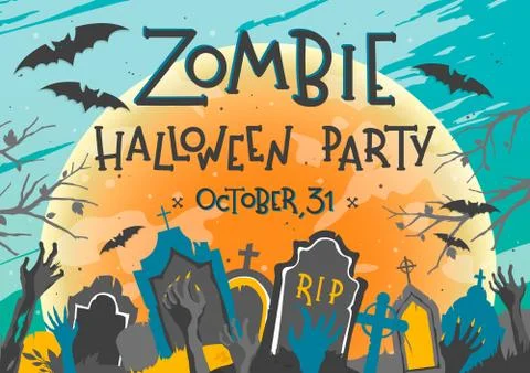 Vector Halloween illustration Stock Illustration