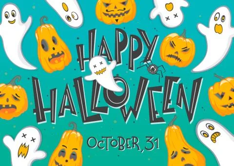 Vector Halloween illustration Stock Illustration