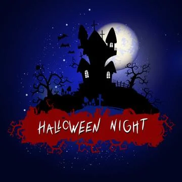 Vector Halloween illustration Stock Illustration