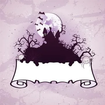 Vector Halloween illustration Illustrazione stock