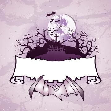 Vector Halloween illustration 스톡 일러스트