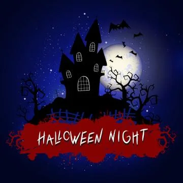 Vector Halloween illustration Stock Illustration