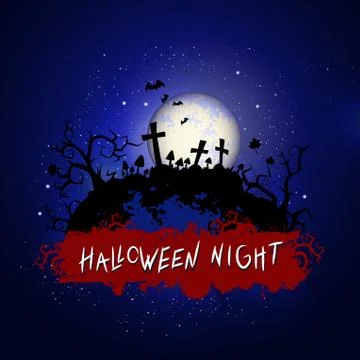 Vector Halloween illustration Stock Illustration