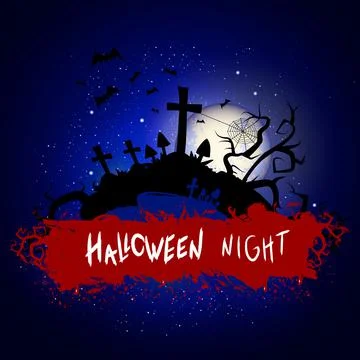 Vector Halloween illustration. Illustrazione stock