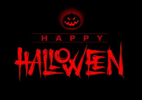 Vector Halloween lettering Stock-Illustration