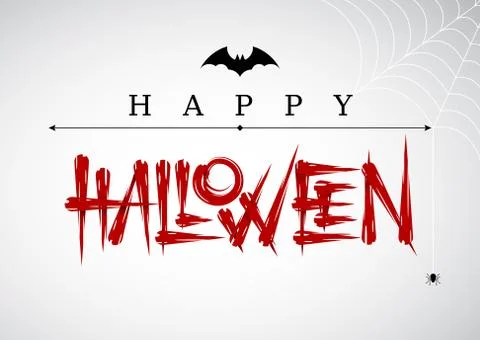 Vector Halloween lettering Stock-Illustration