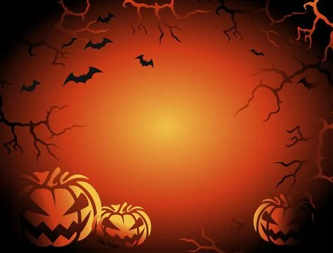 Vector Halloween poster, card, flayer, banner. Halloween party invite. Stock Illustration