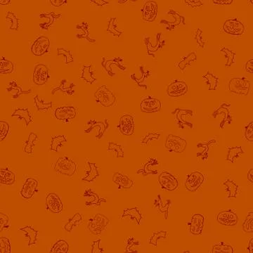 Vector halloween seamless pattern Stock Illustration