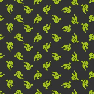 Vector Halloween seamless pattern イラスト素材