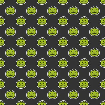 Vector Halloween seamless pattern Illustrazione stock