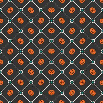 Vector Halloween seamless pattern Stock Illustration