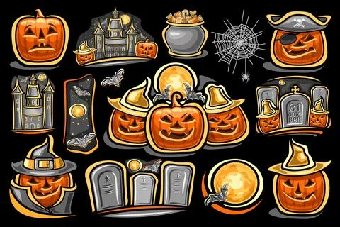 Vector Halloween Set Stock Illustration