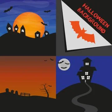 Vector hallowen backgrounds Stock Illustration
