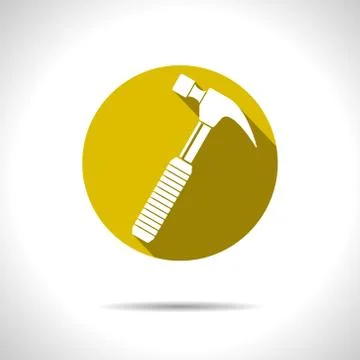 Vector  hammer icon. Eps10 Stock Illustration