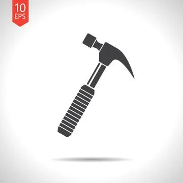 Vector  hammer icon. Eps10 Stock Illustration