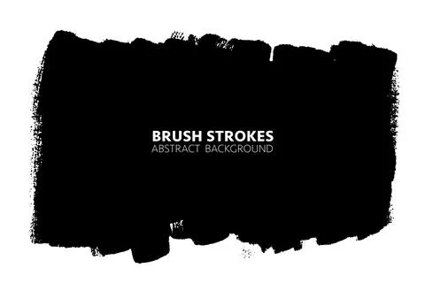 Vector hand big drawn brush stroke, stain for backdrops. Monochrome design .. Stock Illustration