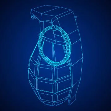 Vector hand bomb Stock Illustration