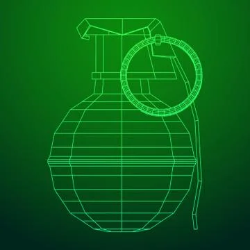 Vector hand bomb Illustrazione stock