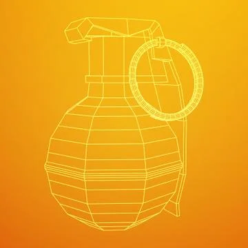 Vector hand bomb 스톡 일러스트