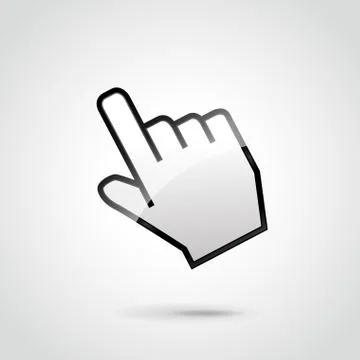 Vector hand clic illustration Ilustración de archivo