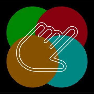 Vector hand cursor illustration - mouse pointer Stock Illustration