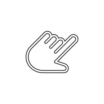 Vector hand cursor illustration - mouse pointer Stock Illustration