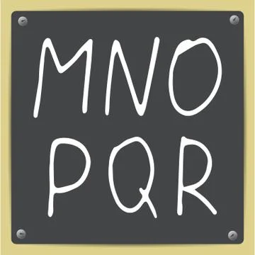 Vector  hand-draw alphabet Stock Illustration